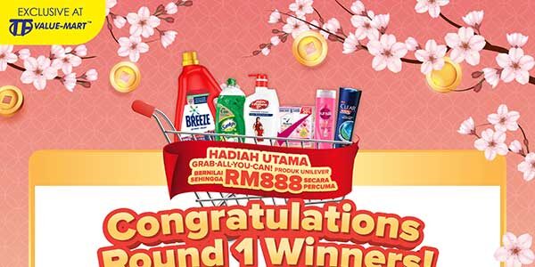 Winners of Grab-All-You-Can contest with Unilever from 1st January – 28th February 2023